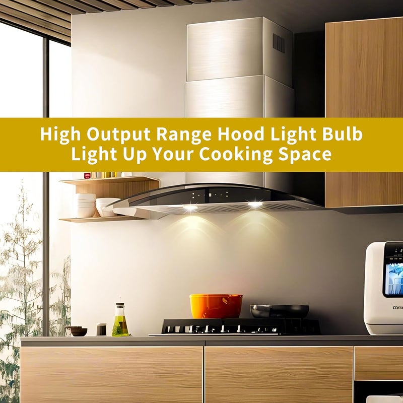 Lachesan مصابيح الفيض PAR20 50W 120V، 6 قطع مصباح ضوء هود PAR20 مع قاعدة E26 قابلة للتعتيم، دافئ أبيض 2800K، تدوم طويلاً للإضاءة الداخلية، هود الطهي، مدمج - Image 5